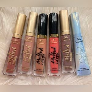 Lot of Too Faced Melted Lipstick